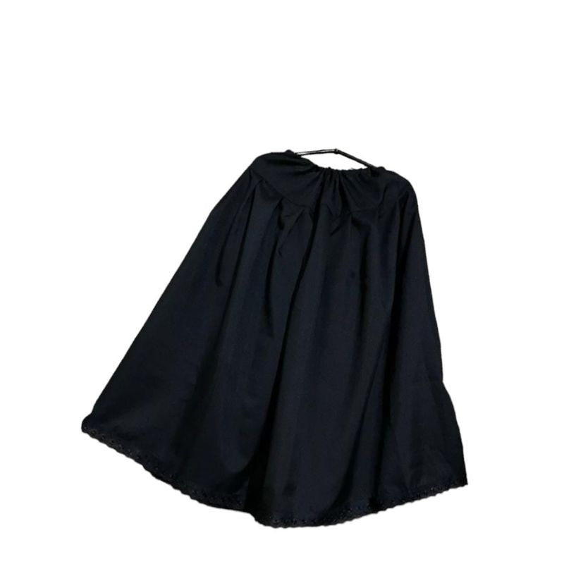 umbanda e candomblé saia preta com acabamento em Oferta na Shopee