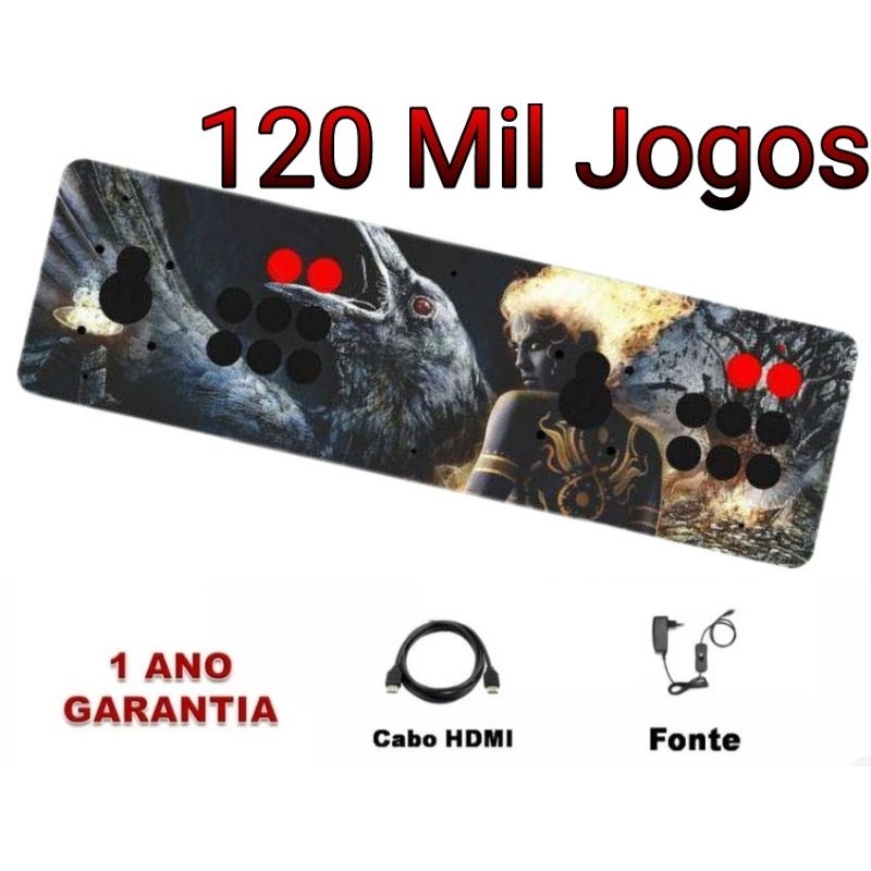 Super Video game Fliperama portatil 120 mil jogos em Oferta na Shopee