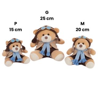 Trio Ursinho de Pelúcia Para Nicho Decoração Quarto Bebê Menino Menina