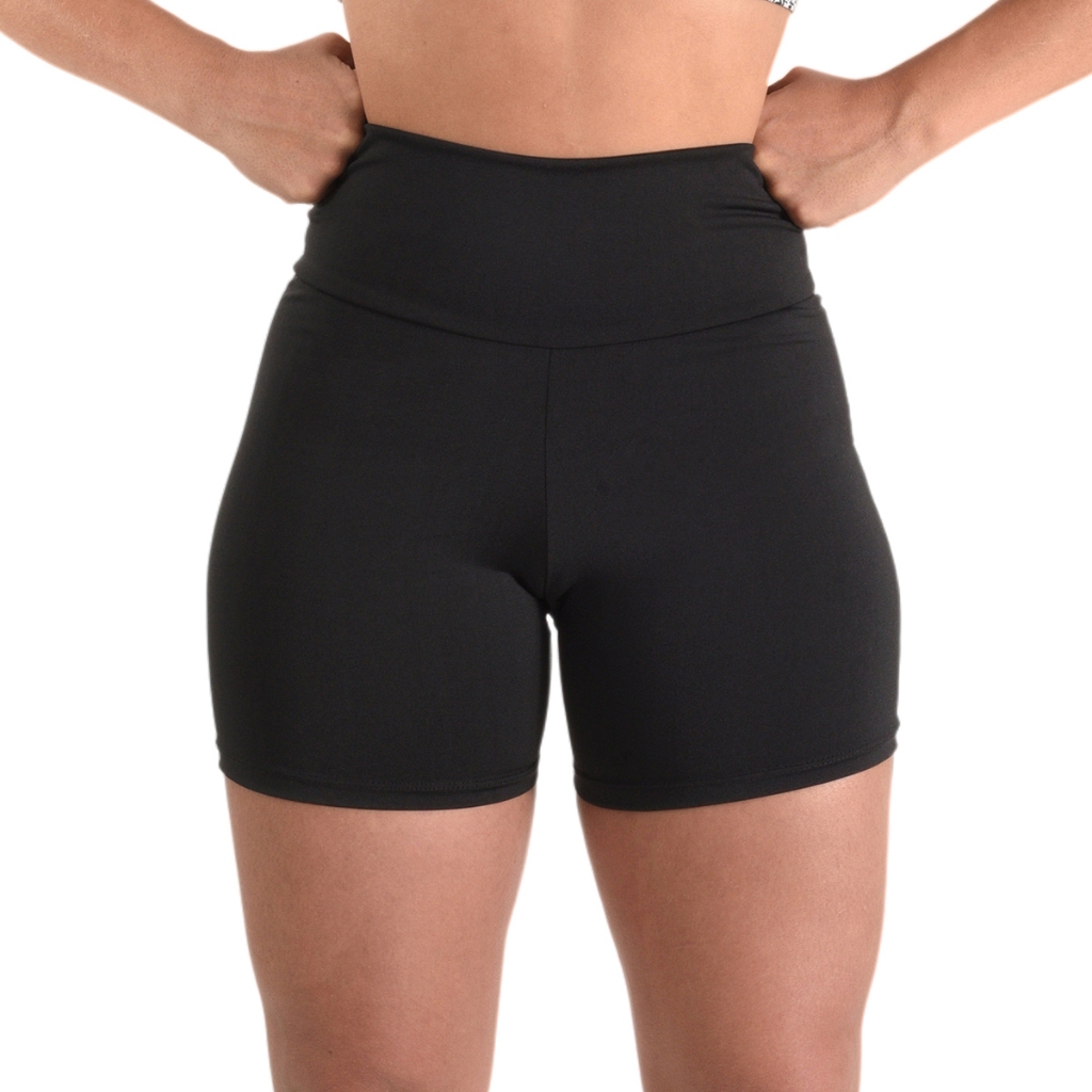 Shorts Curto Suplex Academia Corrida Cintura Alta Zero Transparencia