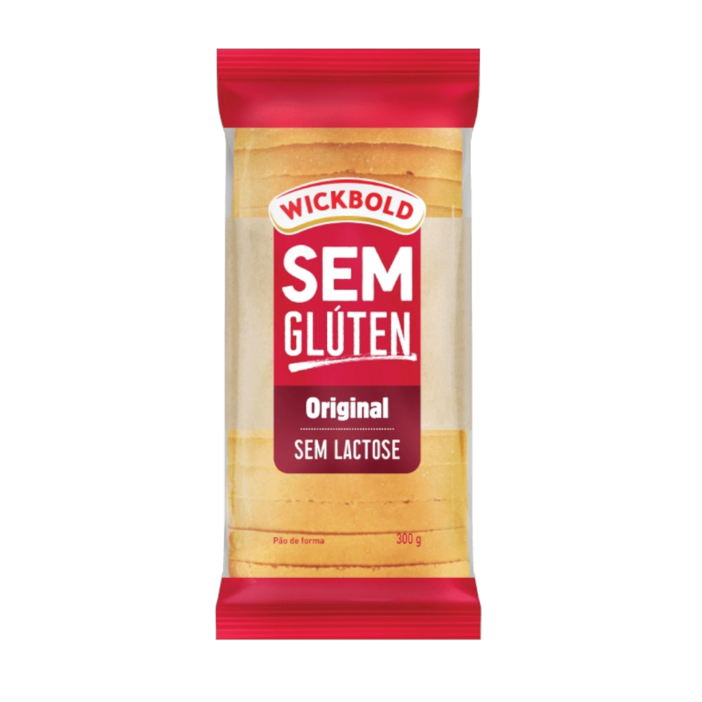 Pão De Forma Original Sem Glúten Zero Lactose Wickbold Pacote 300g