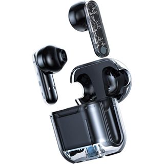 Fone de ouvido sem fio TM10 Mini - Bluetooth 5.3 - Design premium transparente e Ultra compacto - VOHZ
