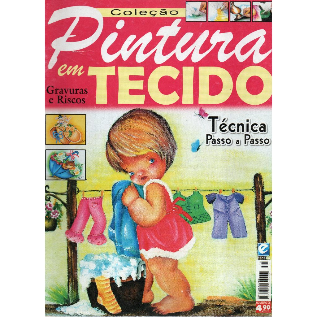 Revista Coleção Pintura Em Tecido, Gravuras E Riscos, Nº 08