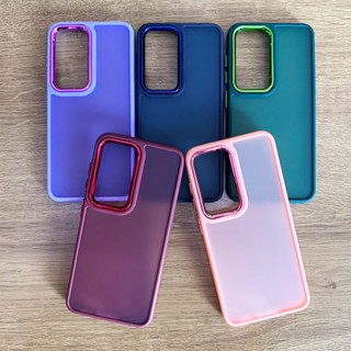 Capa Transparente Fosca Para SAMSUNG S23/S23 PLUS/S23 ULTRA Capinha Galvalizada Colorido Anti Pacto Protetor Da Celular