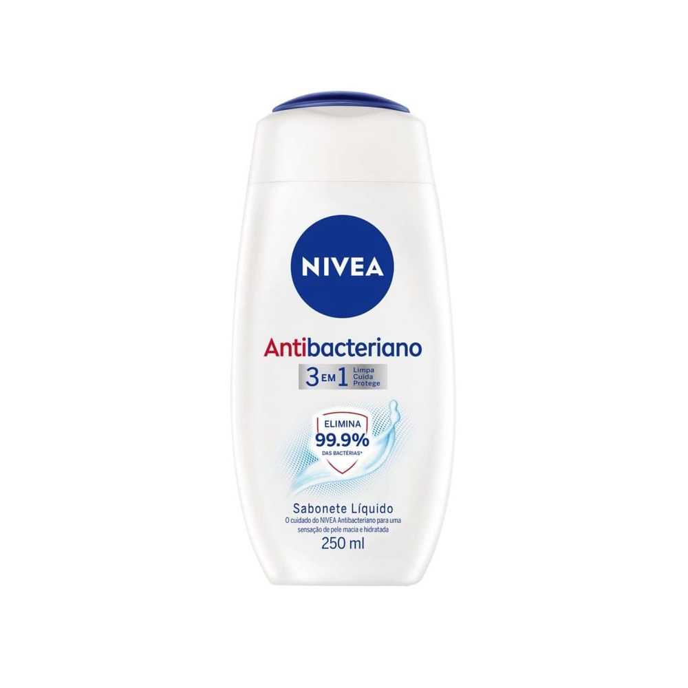 Sabonete Liquido Nivea 3 em 1 Antibacteriano 250ml