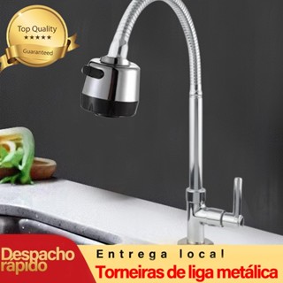 Torneira de Cozinha Mesa Bancada Gourmet Flexível 1/4 de Volta Abs