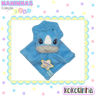 Naninha dinossauro - naninha com bichinho para bebês - mantinha com dinossauro