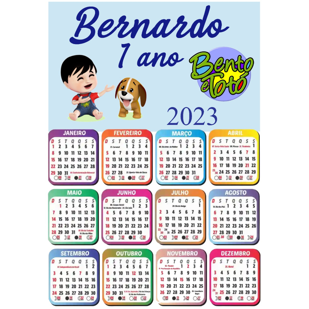 calendarios personalizados 15 unids em Oferta na Shopee