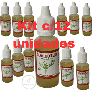 kit com 12 Unidades de Óleo de Copaíba - 30ml cada