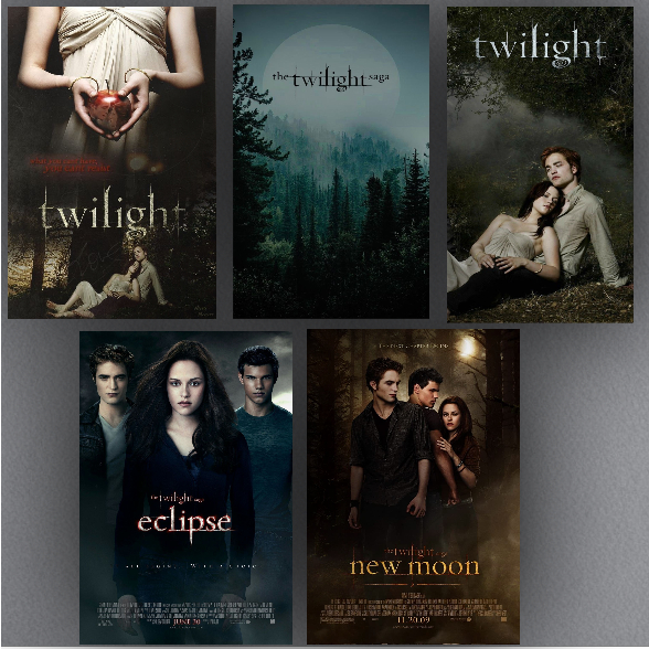 Posters saga crepúsculo unidade The Twilight 42x30cm Kristen Stewart Robert Pattinson Taylor Lautner Cartaz Premium Wallpaper Big Size Posters Parede