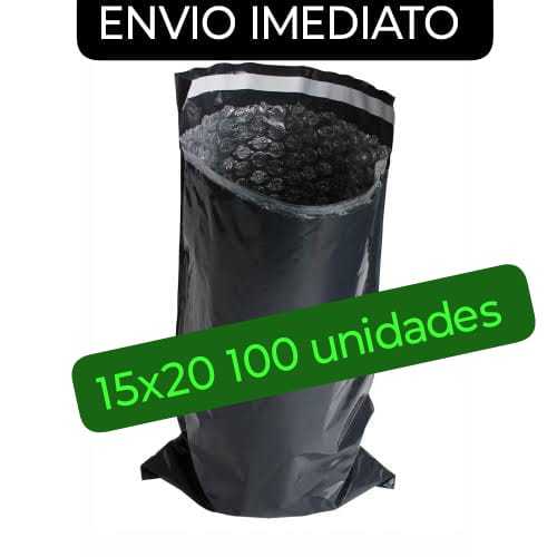 Envelope de segurança com bolhas 15x20 com 100 unidades, Excelente qualidade e Envio Imediato. em Oferta na Shopee