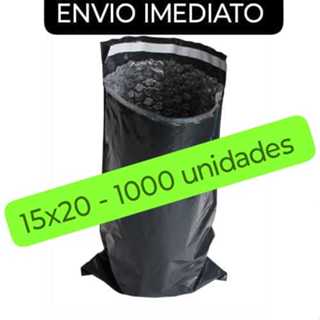 Envelope de segurança 15x20 com bolha 1000 unidade, excelente qualidade e Envio Imediato. em Oferta na Shopee