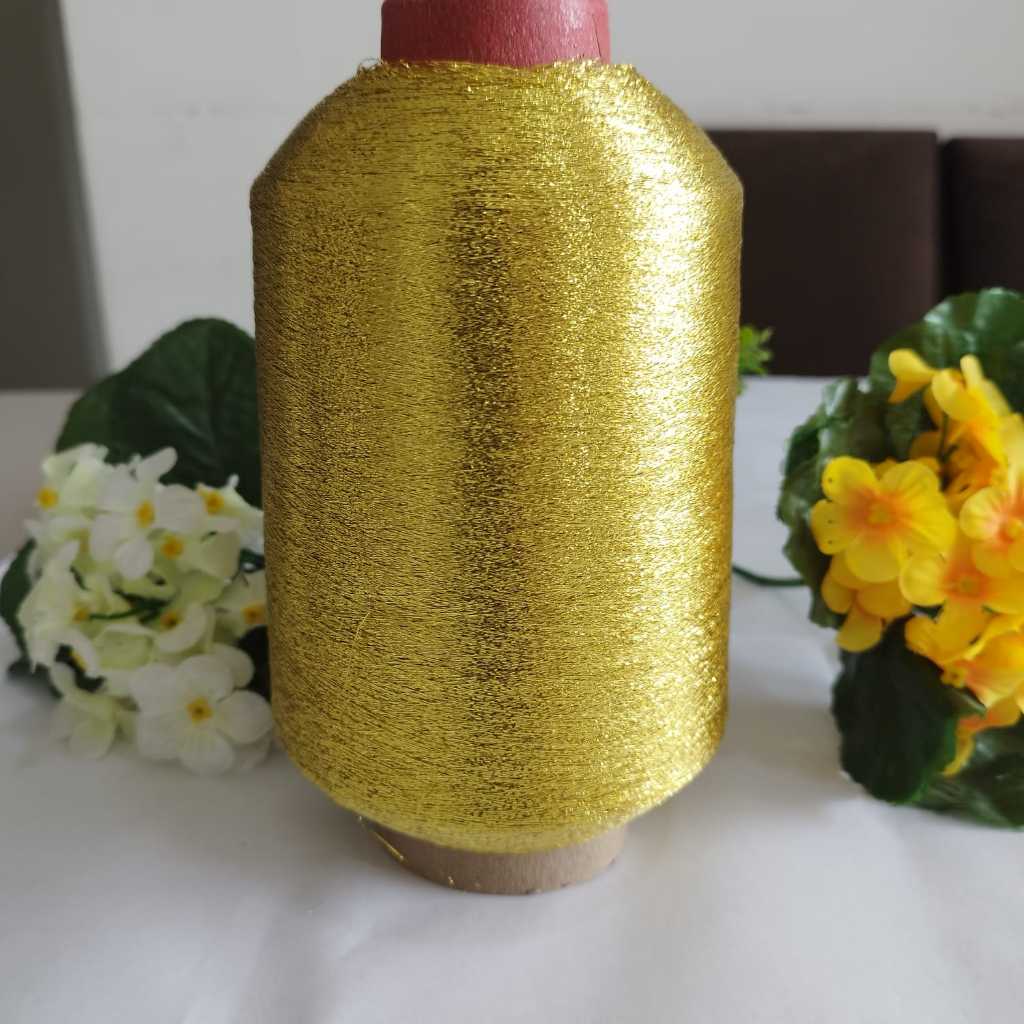 Cone de Fio lurex Ouro ou Prata para bordado artesanato em geral - 500 gramas 50.000 metros tex 1/110