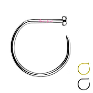 Piercing Argola Titânio G23 Hipoalergênico Nariz Dring Gring Nostril 8mm em Oferta na Shopee