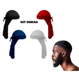 KIT DUAS DURAG, WAVES, DUREG, BANDANA,HIP HOP RAP, FAIXA DE CABEÇA, SILKY UNISSEX