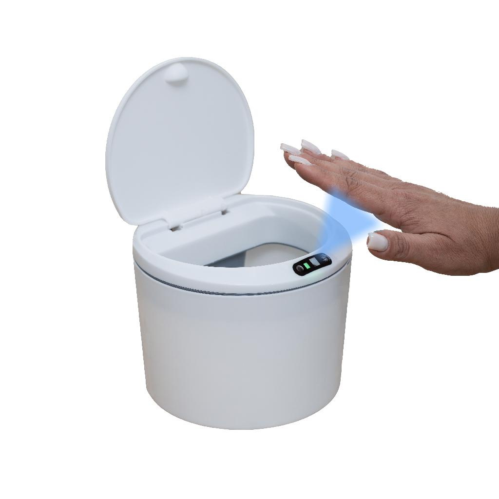 Lixeira Inteligente Lixeira Automática Com Sensor 3L Branca