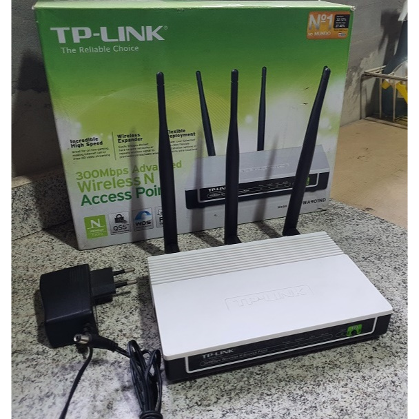 Access Point Tp-link Tl-wa901nd 300 Mbps - Branco - Preto