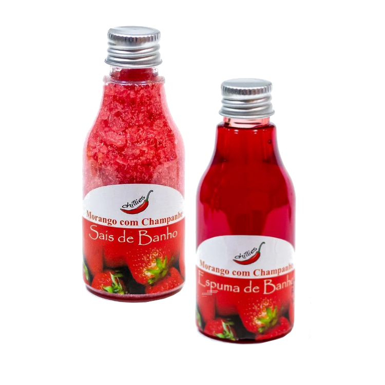 Espuma e Sais de Banho Chillies 80g Banho de Banheira Hidromassagem Relaxante