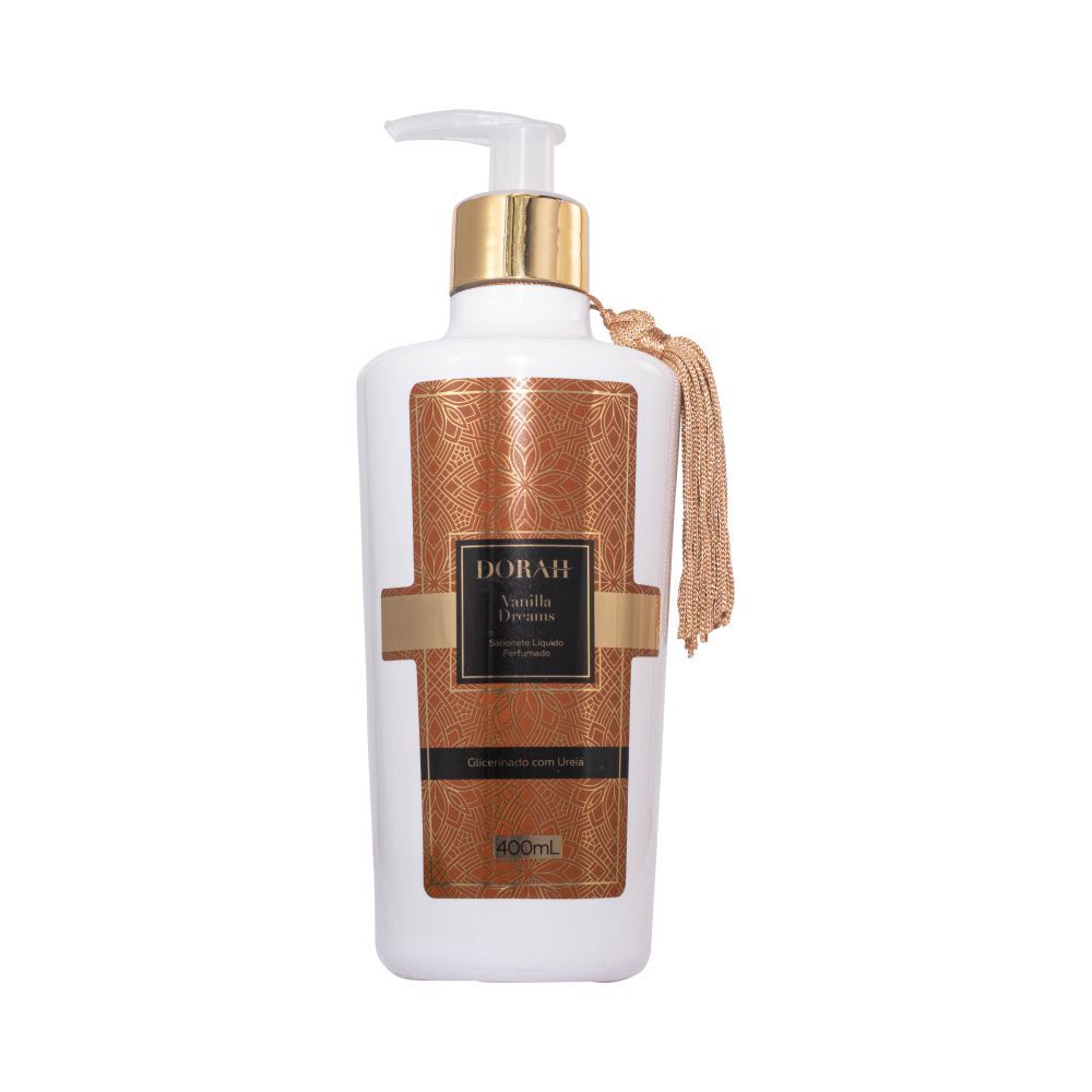 Sabonete Líquido Vanilla Dreams - 400ml com Pump - Ultra Hidratante - Dorah Beauty & Wellness