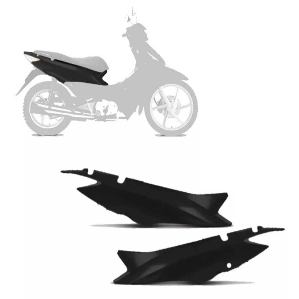 Tampa Lateral Biz 125-BIZ + 2005 A 2010 E Preto Pintando