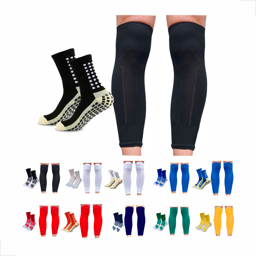 Kit Meia Antiderrapante + Canelito Meião Cortado em Oferta na Shopee