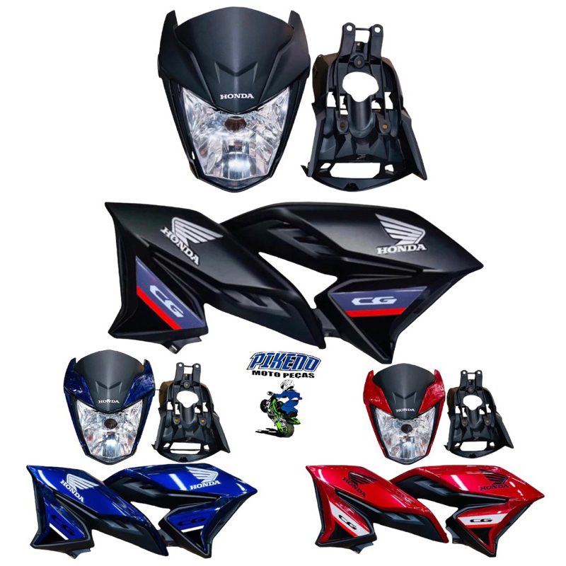 FRENTE E ABAS TITAN 160 MODELO 22-24 TODAS CORES