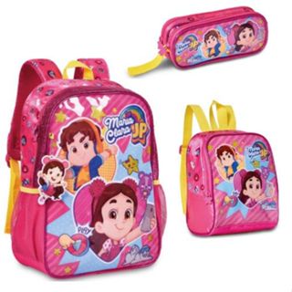 Kit Mochila + Lancheira + Estojo Escolar Maria Clara E Jp
