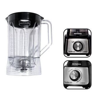 Copo Liquidificador Mondial Turbo Inox L1000 L-1100 original Preto