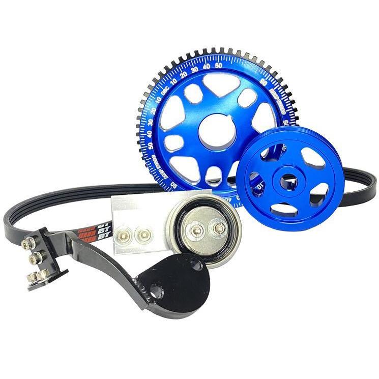 Kit de Polia Roda Fônica para VW Motor á Ar - Poli-V 4PK ( Cores )