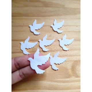 Aplique Pomba em feltro - Divino Espírito Santo 10 unidades em Oferta na Shopee