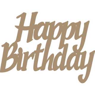 Palavra Happy Birthday Mdf Letreiro Festa 45x30 Cm em Oferta na Shopee