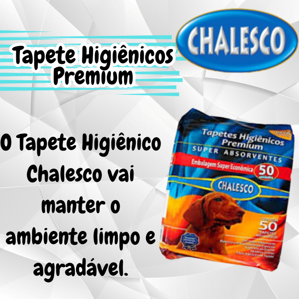 Tapete Higiênico para Cães Cachorro 50 Unidades - Chalesco em Oferta na Shopee
