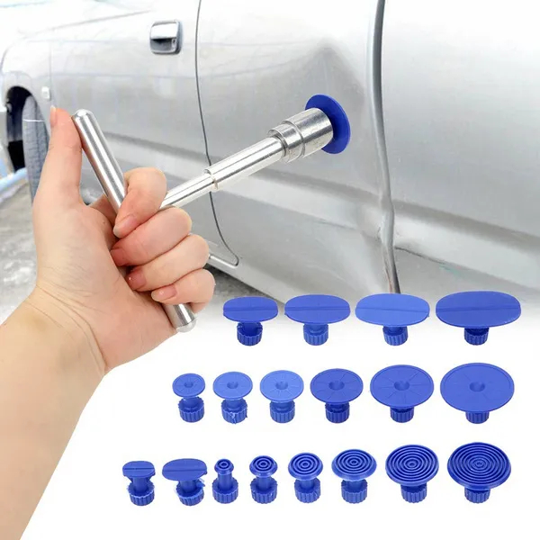 Kit Mini Repuxadeira com Êmbolo Martelinho de Ouro Kit de Ferramentas para Reparo de Amassados ​​sem Pintura