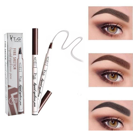 Caneta Fio A Fio Delineadora Para Sombrancelhas 4 Pontas Microblading Longa Duração - T&G Tango