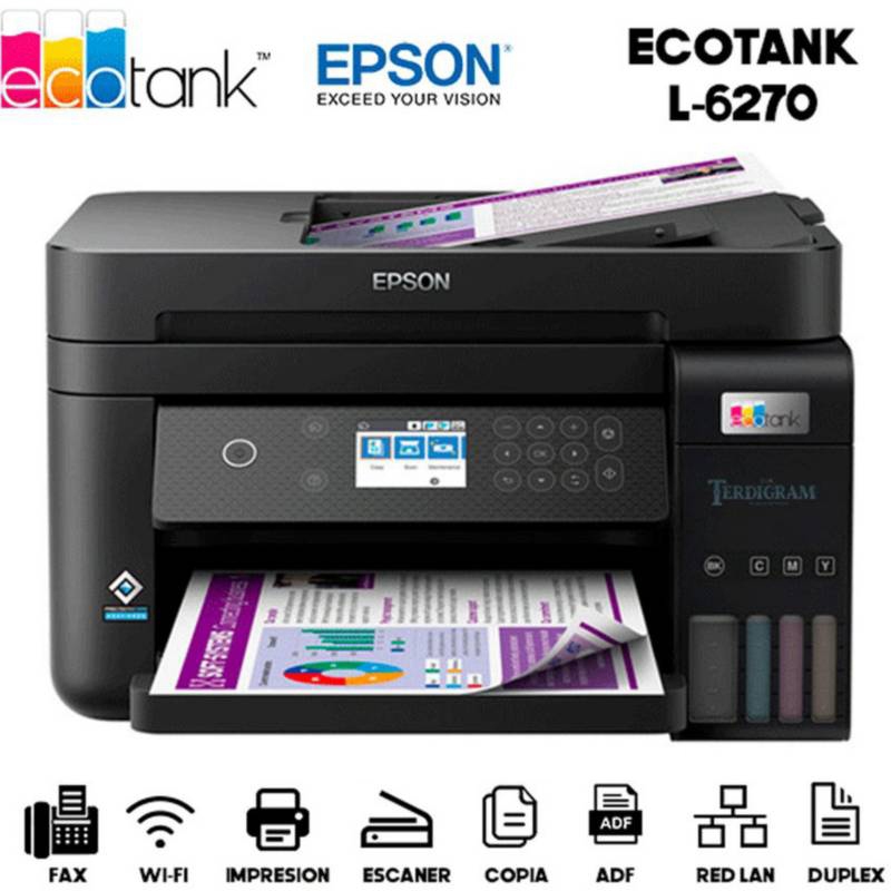 Impressora Multifuncional Tanque de Tinta Ecotank L6270, Duplex Automática, ADF, Bivolt, Epson