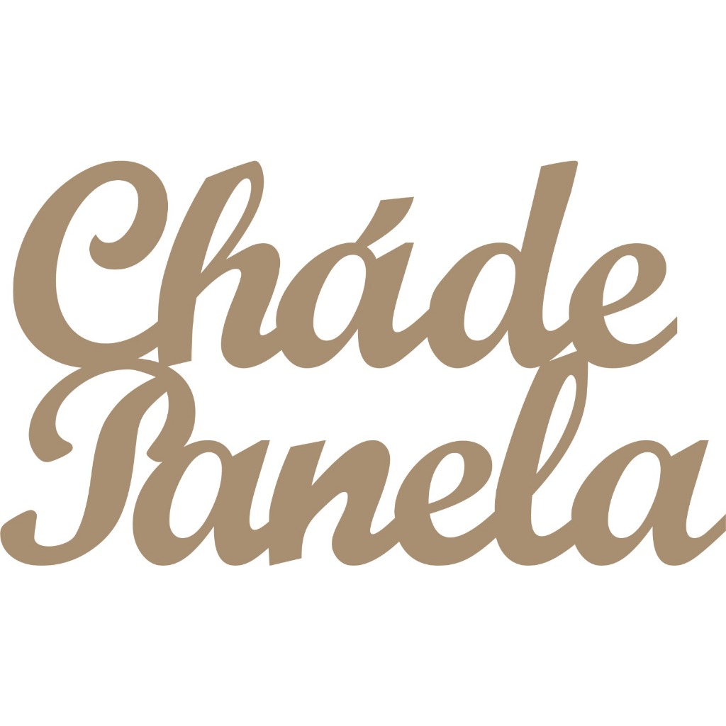 Palavra Chá de Penela MDF Letreiro Festas 60x30 cm em Oferta na Shopee