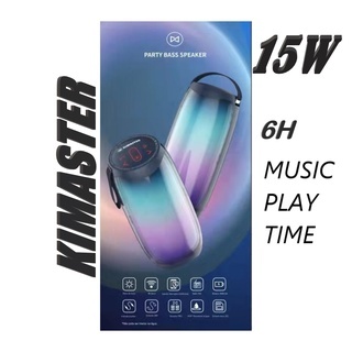 Caixa de Som 15W SHOW DE LUZES IPX6 Lançamento Kimaster K460