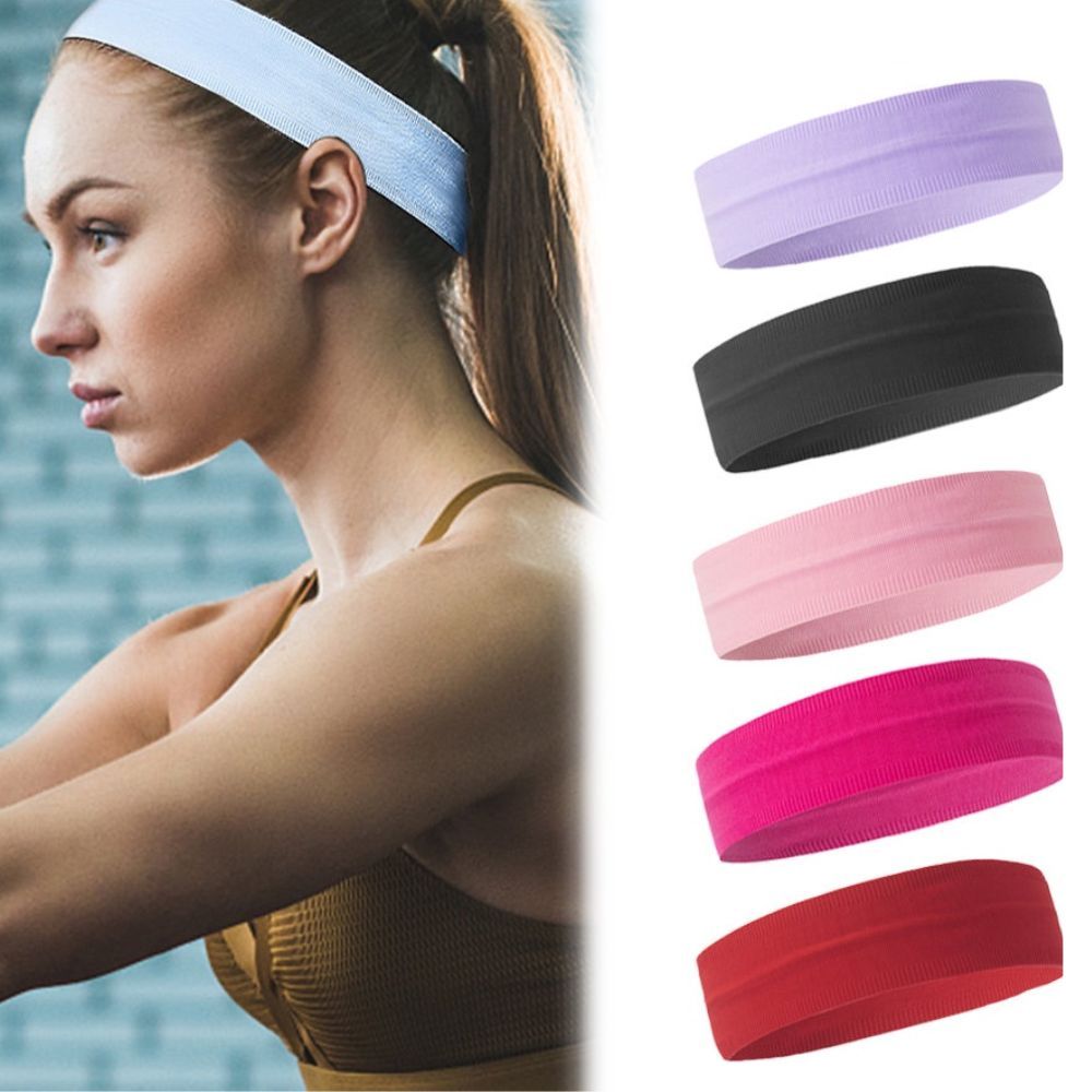KIT 12 Yoga Faixas De Cabelo Elástico Esportes Bandana Correndo Fitness Headwear Turbante Cabeça