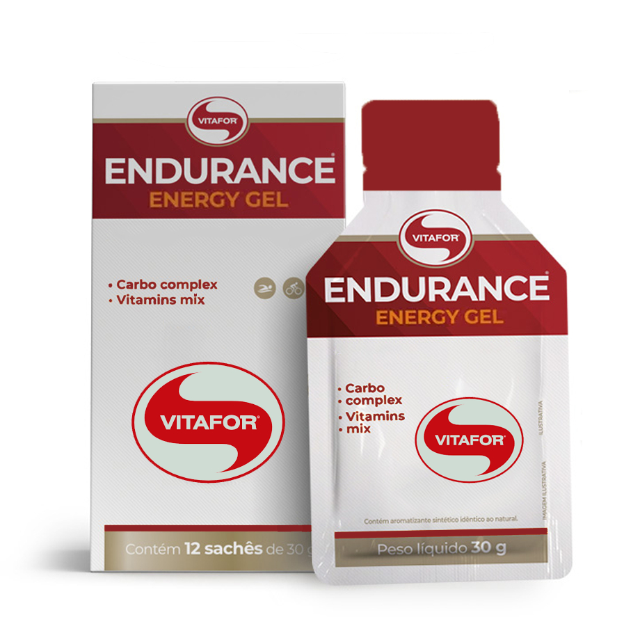 Kit 12 Endurance Energy Gel 360g - Vitafor - Caixa