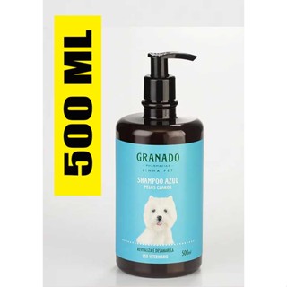 Shampoo Pet Azul Pêlos Claros Granado 500ml em Oferta na Shopee