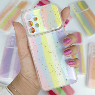 Capinha Tampa Câmera Colorida Para Samsung A32 4G / Capa Feminina Arco Íris (CF22)