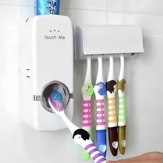 Dispenser Aplicador Creme Dental Automatico Suporte Para Escovas De Dente