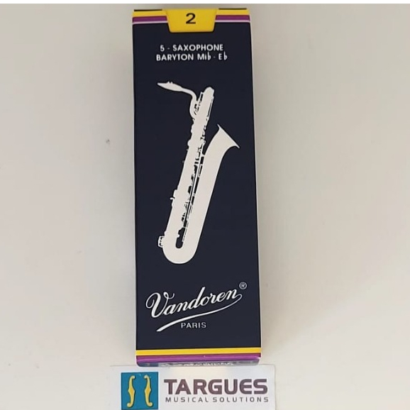 PALHETA TRADICIONAL 2 P/ SAX BARITONO Mib-Eb SR242 VANDOREN (UNIDADE)