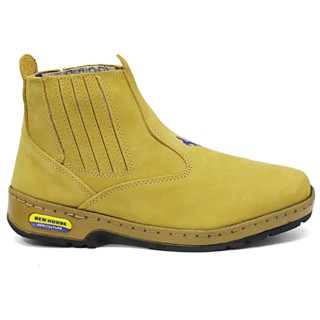 Bota Botina New Horse Couro Nobuck Passeio e Trabalho
