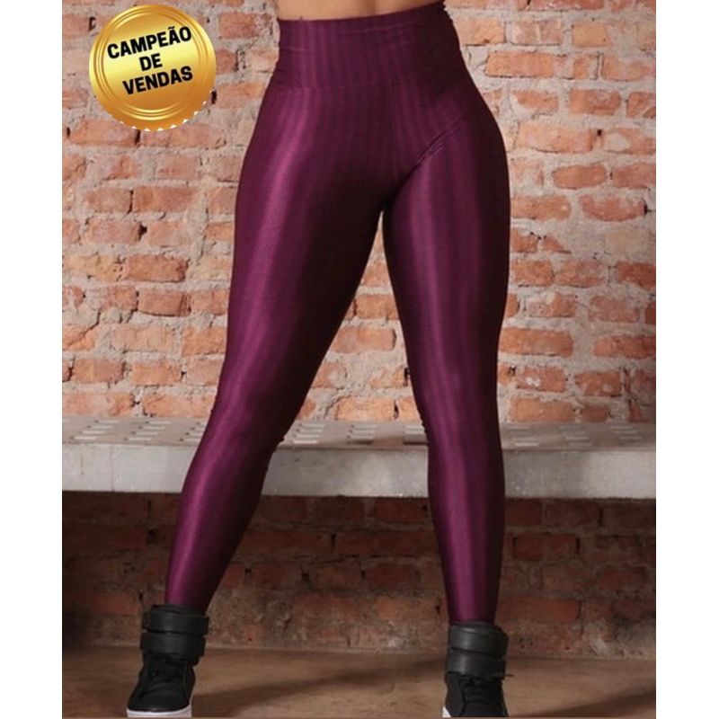 Calça Legging 3d  fitness levanta bumbum modeladora  poliamida ideal para Academia pilates e ginastica