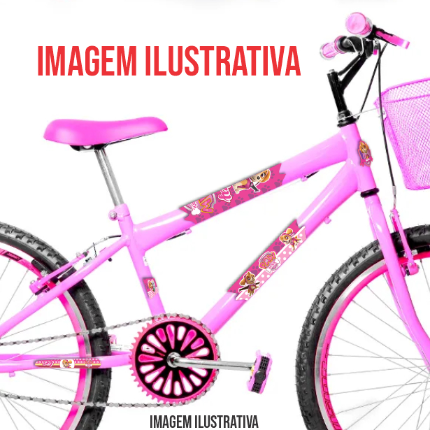 Cartela Adesivo SONIC Para Bicicletas - Bike aro 12,16,20 e 24 Impreshow — imagem 2 de 2