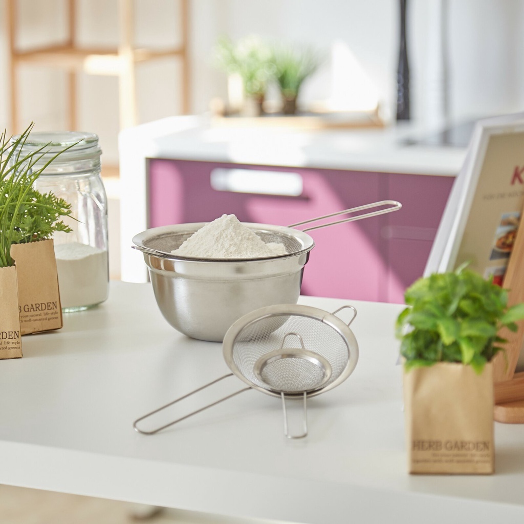 Top Útil Peneira  Utensílios de Cozinha 14CM Artigos de Cozinha Casa e Decoração Peneiras Peneirar