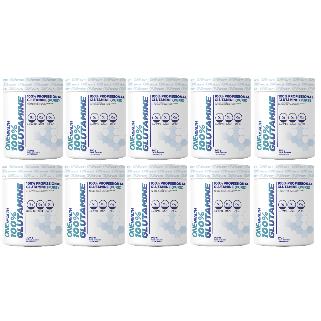 10 x Glutamina 100% Pura Pote 300g