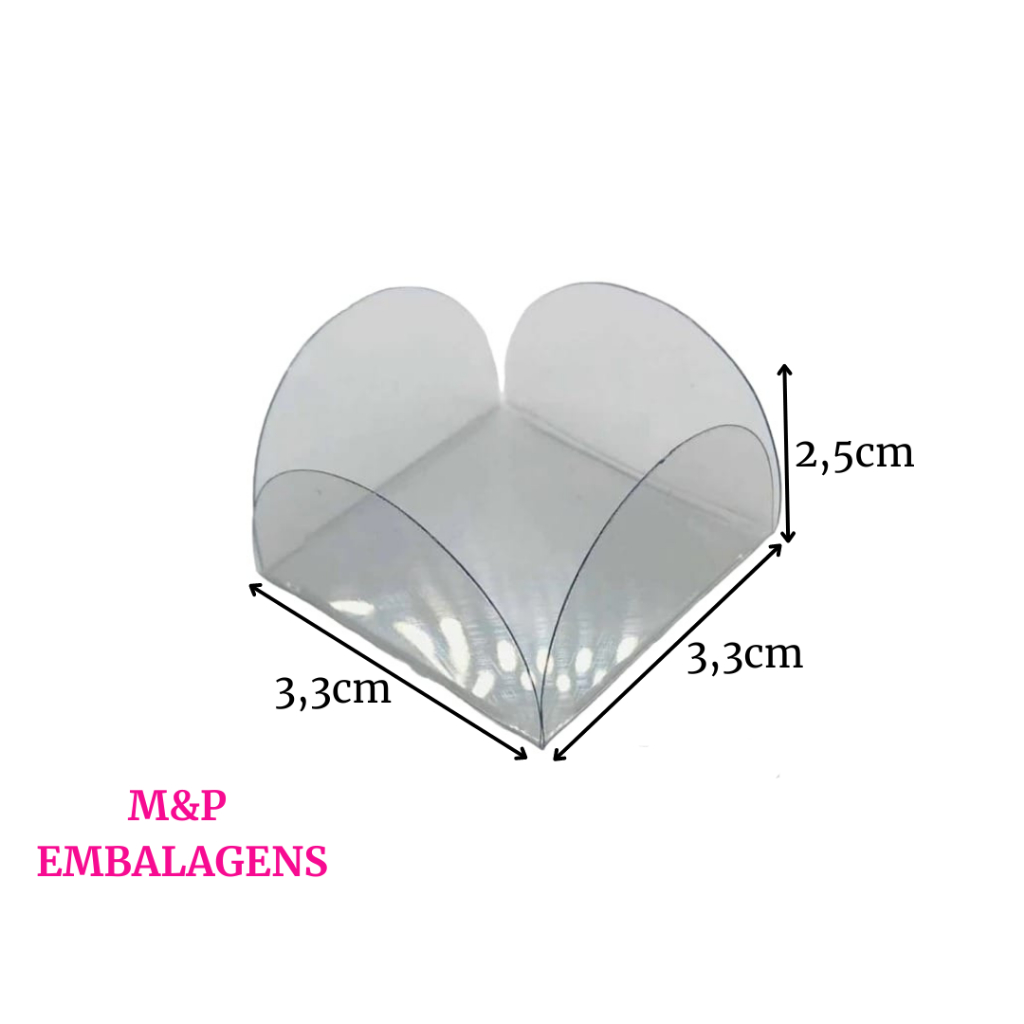 1.000- Forminhas DESTACADAS de Acetato para Doces/Bombons 4 pétalas-3,3x3,3x2.5 F4L010 em Oferta na Shopee