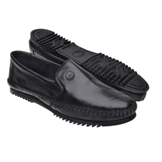 Sapato Masculino Mocassim Sapatilha Couro Legítimo Bg 01